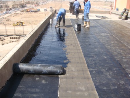 Plastic felt waterproofing